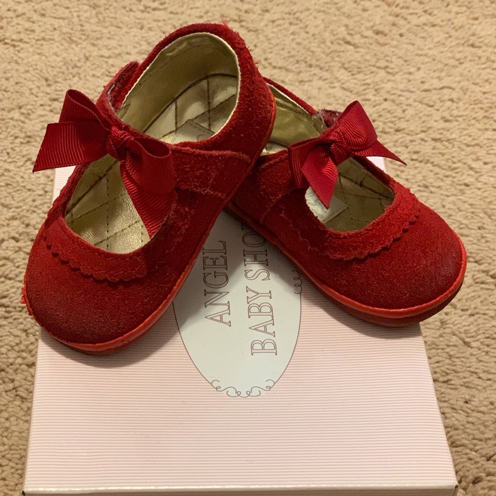 Angel Baby Shoes - Red Mary Jane